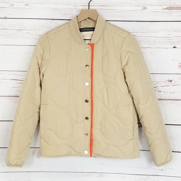 Mos Mosh | Tan Quilted Ruby Spring Jacket - Picture 3 of 10
